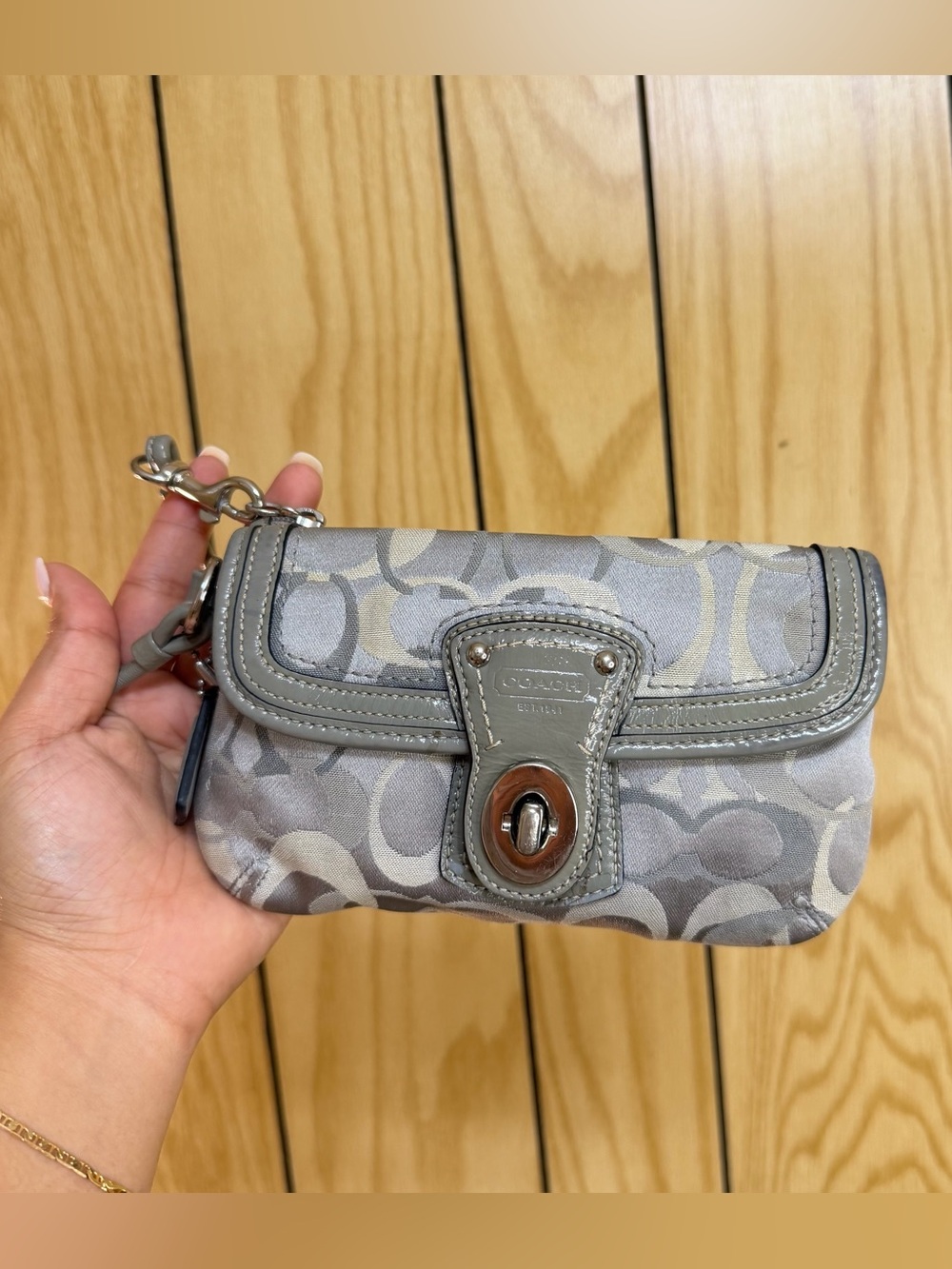 Vintage Coach Signature Wristlet